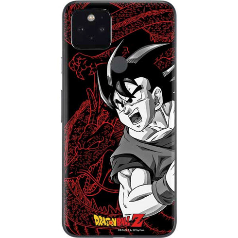 Dragon Ball Z Goku and Shenron Google Pixel 5 Skin
